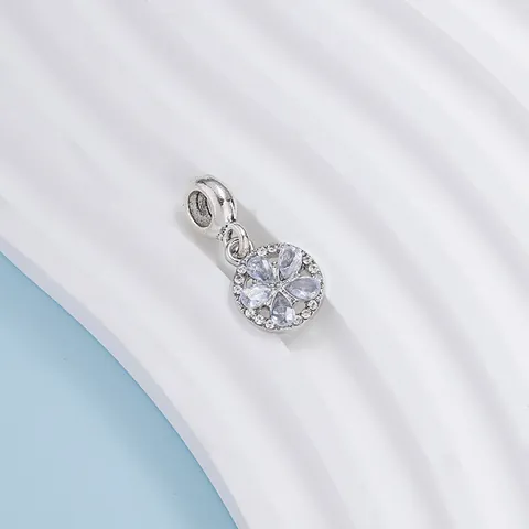 Silber Legierung Hohl Rose Blume Charm Anhänger Mit Klarem Strass Für DIY Charm Armband Halskette Schmuckherstellung Damen Valentinstag Geschenk