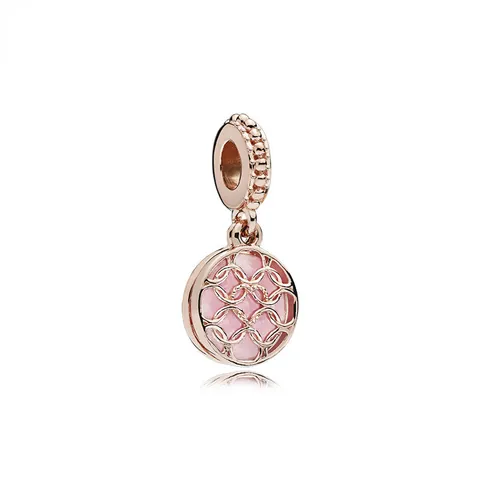 Starry Sky Alloy Enamel Hollow Round Double Layer Charm Pendants For DIY Jewelry Making Findings Women Fashion Accessories