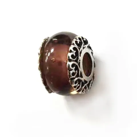Elegante Lampenglas Blase Charm Perlen Mit Herz Filigranen Metallkappen Europäischer Stil DIY Schmuck Zubehör Für Armbänder Halskette