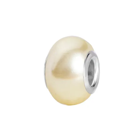 DIY Jewelry Beads Large Hole Imitation Artificial Pearl Resin Charms For Bracelet Necklace Jewelry Making Handmade Craft Accessories