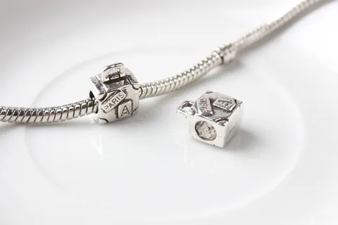 Vintage Alloy Suitcase Charm For DIY Jewelry Making Paris Eiffel Tower Retro Silver Bracelet Pendant Accessory Findings