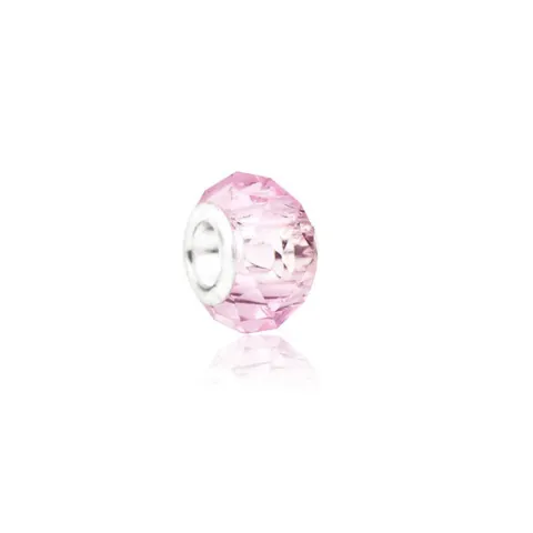 Faceted Crystal Glass Beads With 925 Sterling Silver Core Large Hole DIY Jewelry Charms For Bracelets Women Accessories