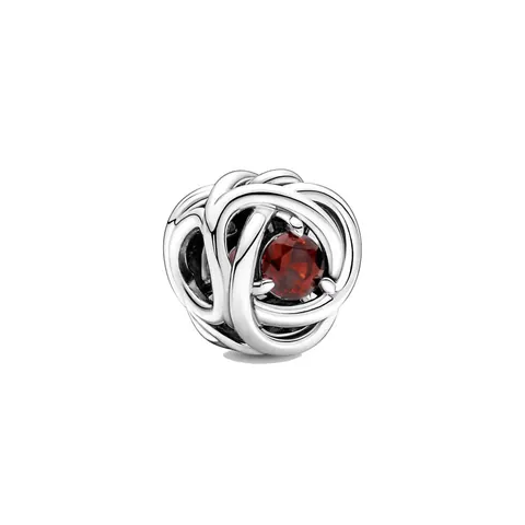 Legierung Verschlungene Liebe Geburtsstein Charms Für Armband Schmuckherstellung Damen DIY Perlen Herz Zirkonia Versilbert Geschenk