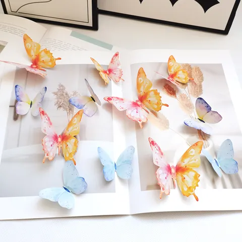 3D Schmetterling Wandaufkleber Wasserdichte PVC Wandtattoos Für Wohnzimmer Schlafzimmer Home Dekoration DIY Wandbilder