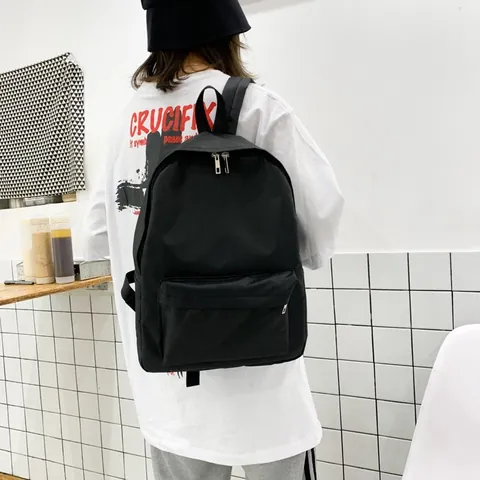 Japans Minimalistisch Oxford Stof Rugzak Grote Capaciteit Effen Kleur School Reistas Voor Mannen Vrouwen Casual Daypack