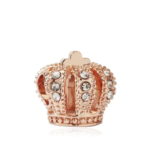 Alloy Charm Beads For Jewelry Making Crown Cat Dog Castle Money Bag Silver Rose Gold Plated DIY Bracelet Accessories