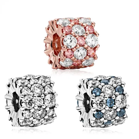 Sprankelende Zirkonia Legering Pavézetting Bedelkraal Voor DIY Armband Sieraden Maken Vrouwen Mode Decoratieve Accessoire