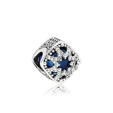 Zinklegering Blauw Opengewerkt Maan Ster Emaille DIY Kraal Charm Voor Armband Maken Vrouwen Vintage Sieraden Accessoires