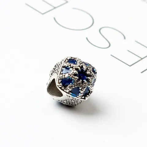 Zinklegering Blauw Opengewerkt Maan Ster Emaille DIY Kraal Charm Voor Armband Maken Vrouwen Vintage Sieraden Accessoires
