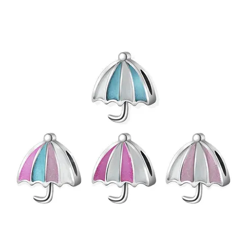 Creatieve Legering Emaille Paraplu Bedeltjes DIY Grote Gat Kralen Voor Sieraden Maken Armband Ketting Kleurrijke Druppelolie Hangers
