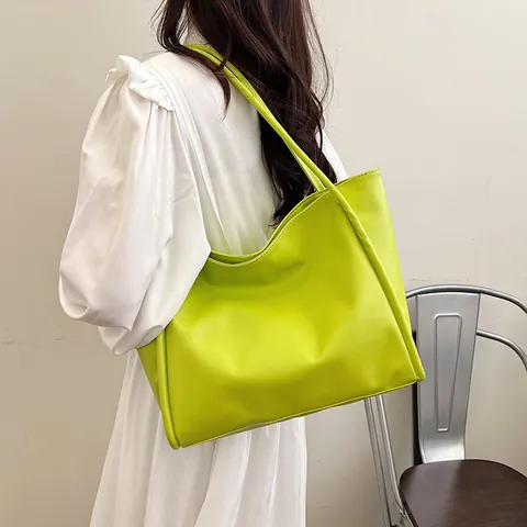 Borsa Tote da Donna in Pelle PU di Grande Capacità Borsa a Spalla Minimalista Urbana Vintage per Pendolarismo Ufficio Viaggi Pelle Morbida