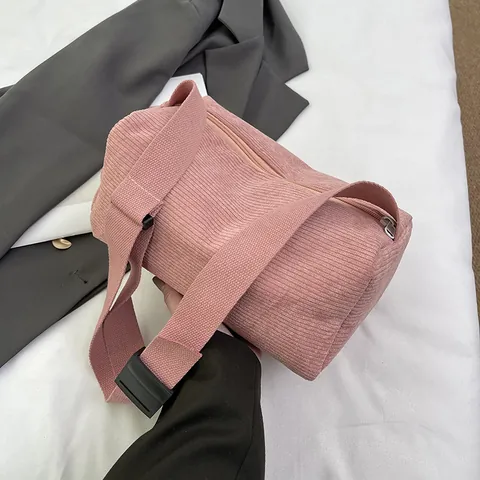 Women Corduroy Pillow Bag Large Capacity Crossbody Bag Simple Fashionable Shoulder Bag Casual Soft Underarm Bag For Work