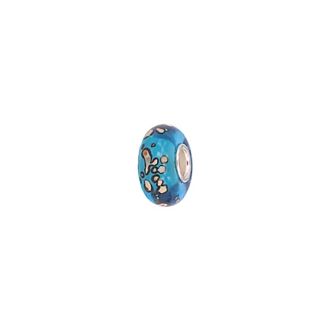 DIY European Floral Lampwork Glass Beads With Metal Core Large Hole Charm Beads For Bracelet Jewelry Making Findings