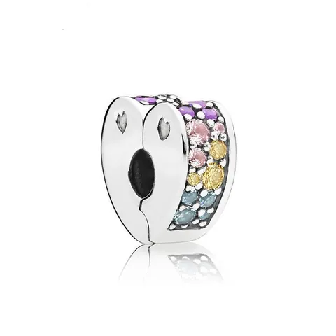 DIY Herz Charm Perle Legierung Bunte Strasssteine Für Armband Schmuckherstellung Zubehör Damen Modeschmuck Geschenk