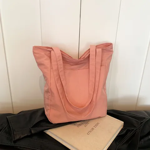 Große Kapazität Oxford Gewebe Tragetasche Für Damen Lässig Leicht Schulter Beuteltasche Mit Außentasche Pendlertasche
