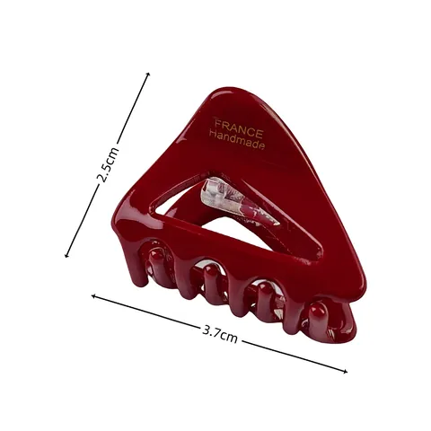 Pince À Cheveux Triangle En Acétate Pour Femmes Enfants Petite Barrette Géométrique Creuse Accessoires Cheveux