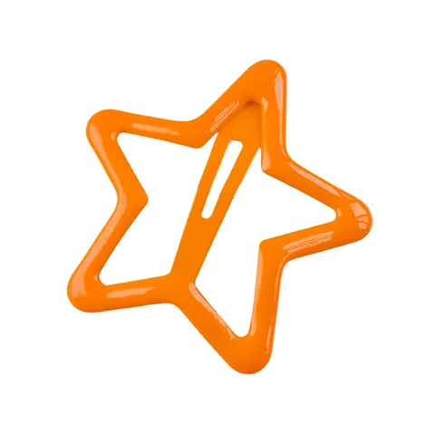 Pentagram Star BB Hair Clips Metal Candy Color Hollow Star Hairpins Side Fringe Clips For Women Girls Kids Fashion Hair Accessories
