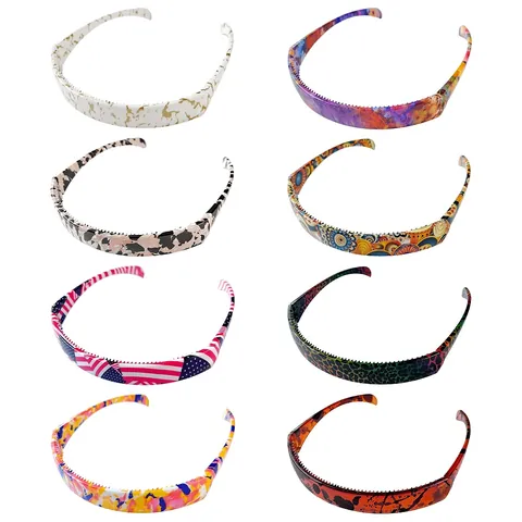 Cerchietto in Resina Pieghevole Con Denti Antiscivolo Motivo Marmo Leopardo Floreale Portatile Cerchietto Alla Moda Per Donna Accessori Per Capelli