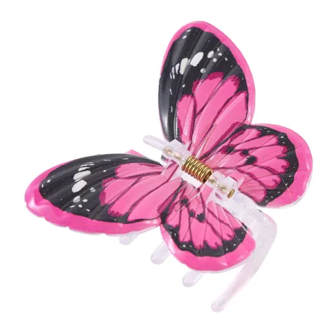 Fashion Colorful Printed Butterfly Hair Claw Clips For Women Resin Butterfly Hairpins Non-Slip Hair Grips Hair Accessories