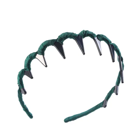 Diadema Ondulada Envuelta en Tela a la Moda Antideslizante Mujer Elegante Diadema con Textura de Satin Accesorio para el Cabello Diario