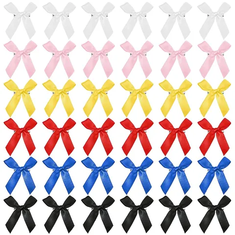Pinzas para el Cabello con Lazo de Cinta Hechas a Mano Dulce Satén Gingham Cuadros Pico de Pato Mini Horquillas Accesorios Cabello