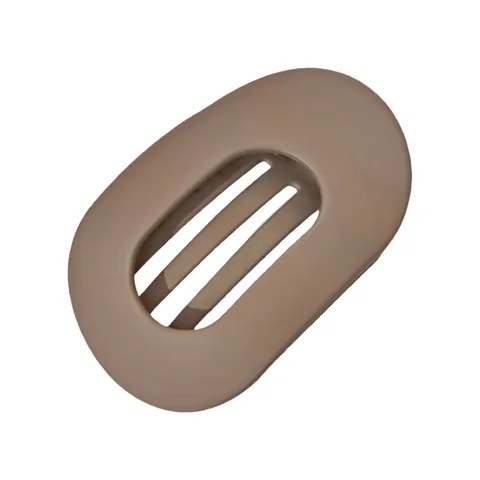 Minimalistische Grote Ovale Opengewerkte Haarklem Luipaardprint Mat Glanzend Haarklem Antislip Haaraccessoire Voor Dames Sieraden