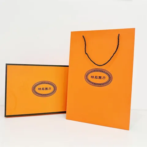 Caja de Regalo de Lujo de Cartón para Bufanda Con Bolso de Mano a Juego Embalaje Elegante para Regalos de Cumpleaños y Festivos