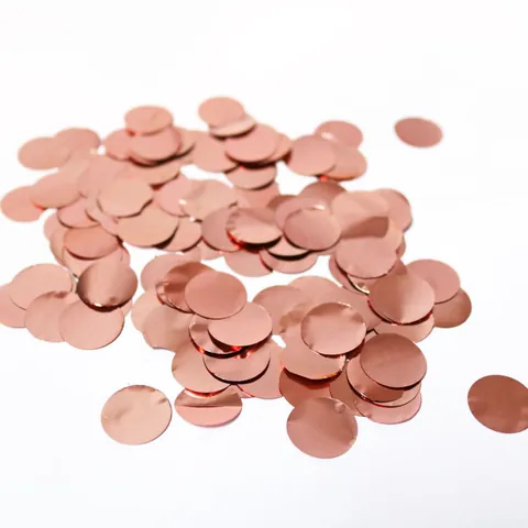 Metallic Round Paper Confetti For Balloon Filling Wedding Birthday Party Decorations Foil Reflective Circle Table Scatters Festive Supplies