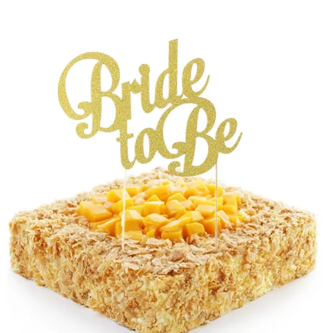 Cake Topper Bride To Be Glitterato Oro Argento Carta Decorazione Torta Per Matrimonio Addio Al Nubilato Bridal Shower Inserto Torta