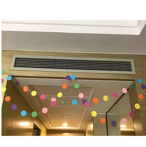 Colorful Paper Circle Star Garland Banner Hanging Dots For Birthday Wedding Party Nursery Classroom Wall Decoration Supplies