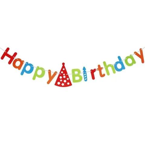 Happy Birthday Just Married Party Hanging Banner Garland Metallic Paper Letters For Wedding Birthday Celebration Party Decorations