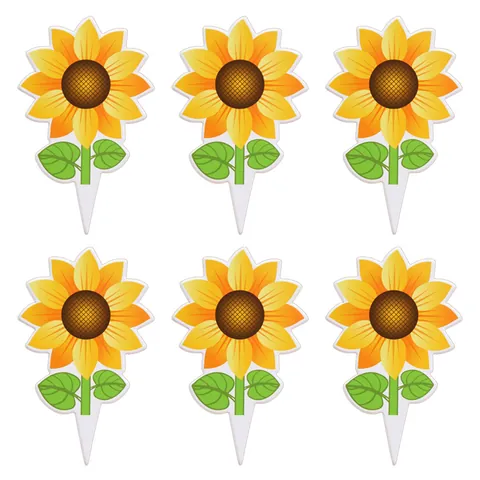 Sunflower Happy Birthday Banner And Sunflower Cake Topper For Sunflower Themed Party Decorations Birthday Supplies