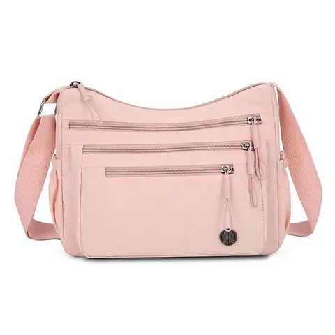 Damen Casual Nylon Umhängetasche Große Kapazität Wasserdicht Mehrere Taschen Schultertasche Leichte Reise Messenger Bag Mode Handtasche