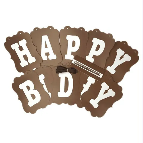 Quadratisch Alles Gute Zum Geburtstag Papier Wimpelkette Party Hängende Dekorationen Geburtstag Partybedarf