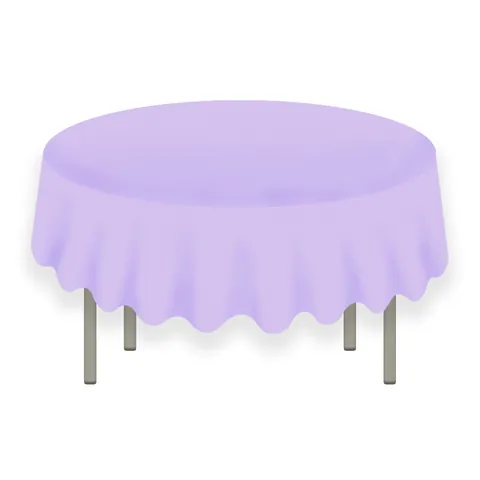 Round PEVA Tablecloth 84 Inch Solid Color Waterproof Disposable Table Cover For Party Wedding Kitchen Dining Decor