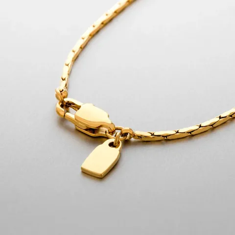 Collar de Cadena de Serpiente de Acero Inoxidable 316L Minimalista para Mujeres Hombres Chapado en PVD Oro Plata Cadena Clavícula Joyería Regalo