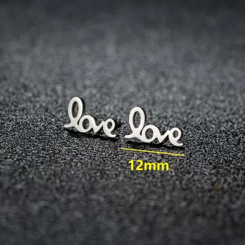 Pendientes de Botón de Acero Inoxidable para Hombre Mujer Moda Punk Minimalista Plateado Rayo Zorro Corazón Araña Torre Eiffel Joyería