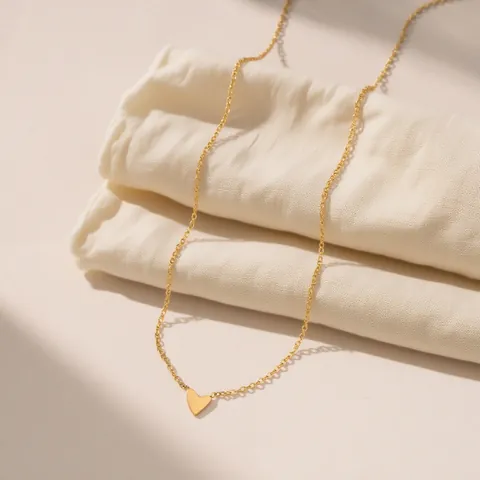 Vergoldetes Edelstahl Herz Schmuckset Herz Anhänger Halskette Armband Fußkettchen Herz Ohrstecker Für Damen Geschenk