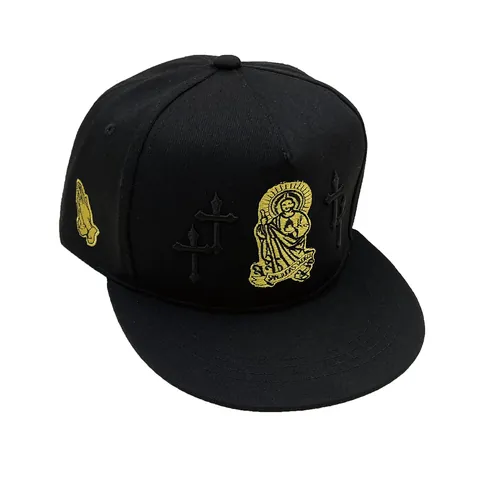 Berretto da Baseball Unisex a Tesa Piatta Con Ricamo a Croce San Judas Tadeo Streetwear Hip Hop Snapback Cappello da Sole Outdoor Sport Copricapo