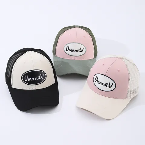 Unisex Καπέλο Trucker με Πλέγμα Εκτύπωση Γραμμάτων Αναπνεύσιμο Ρυθμιζόμενο Καπέλο Μπέιζμπολ Σκίαστρο Για Υπαίθρια Σπορ Καλοκαίρι