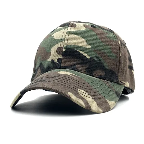 Unisex Camouflage Baumwolle Baseballkappe Verstellbar Outdoor Sonnenschutz Militärstil Hut Für Herren Damen Casual Sport