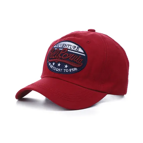 Berretto da Baseball in Cotone con Ricamo 3D California Adventure Cappello Parasole Vintage Regolabile per Uomo Donna Outdoor Casual