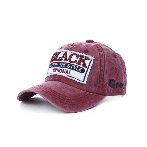 Cappello da Baseball in Cotone Lavato Vintage per Uomo Donna Ricamo Lettere Distressed Cappello da Sole Regolabile Outdoor Sportivo