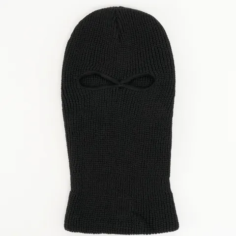 Passamontagna in Maglia Calda Invernale in Acrilico Antivento a Due Fori Maschera da Sci per Sport All'aperto Ciclismo Uomo Donna Copricapo Tattico
