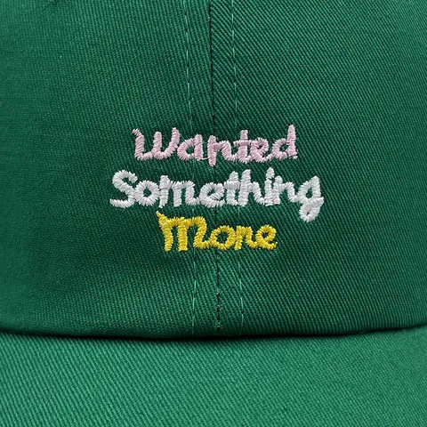 Berretto da Baseball in Cotone Unisex Ricamato Wanted Something More Lettere Regolabile Hip Hop Dad Hat Parasole Sport All'aperto