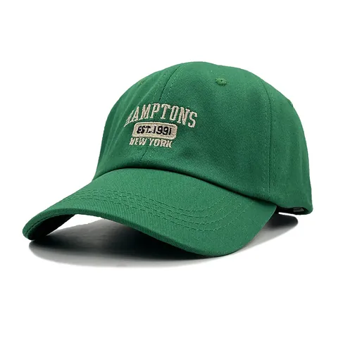 Berretto da Baseball in Cotone con Lettere Ricamate Vintage Regolabile Verde Casual Cappello da Sole per Uomo Donna Sport Outdoor