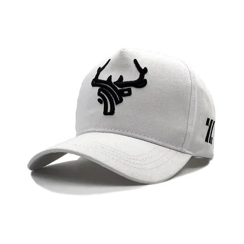 Berretto da Baseball in Cotone Unisex Con Ricamo Corna 3D Tesa Curva Parasole all'Aperto Regolabile Cappello Snapback di Moda