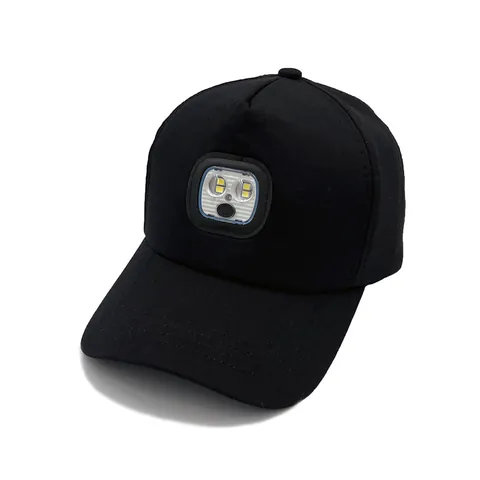 USB Επαναφορτιζόμενο LED Φωτιζόμενο Καπέλο Μπέιζμπολ Ρυθμιζόμενο Βαμβακερό Καπέλο Φωτισμού για Νυχτερινό Ψάρεμα Υπαίθρια Σπορ Πεζοπορία Unisex