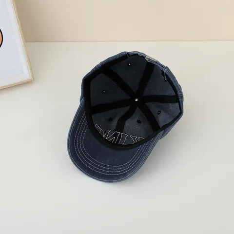 Berretto da Baseball in Cotone Lavato per Bambini KING Ricamo Lettere Cappello da Sole Ragazzi Ragazze Regolabile Outdoor Casual