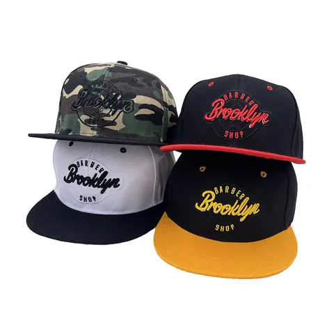 Brooklyn Κέντημα Επίπεδο Γείσο Snapback Καπέλο Hip Hop Streetwear Καπέλο Μπέιζμπολ για Άνδρες Γυναίκες Ρυθμιζόμενο